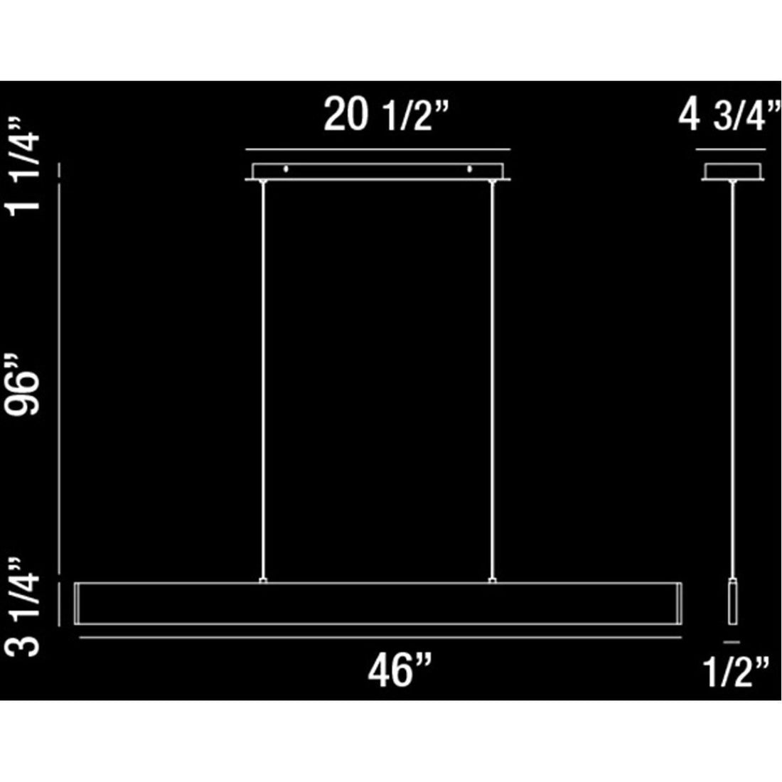 Eurofase DESIGNWL2017 Rogers Up & Down Large Led Pendant