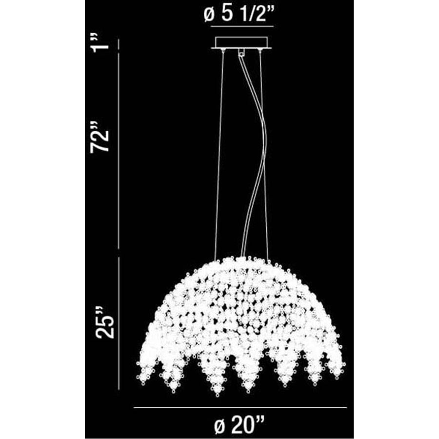 Eurofase DESIGNWL2017 Danza 6-Light Chandelier