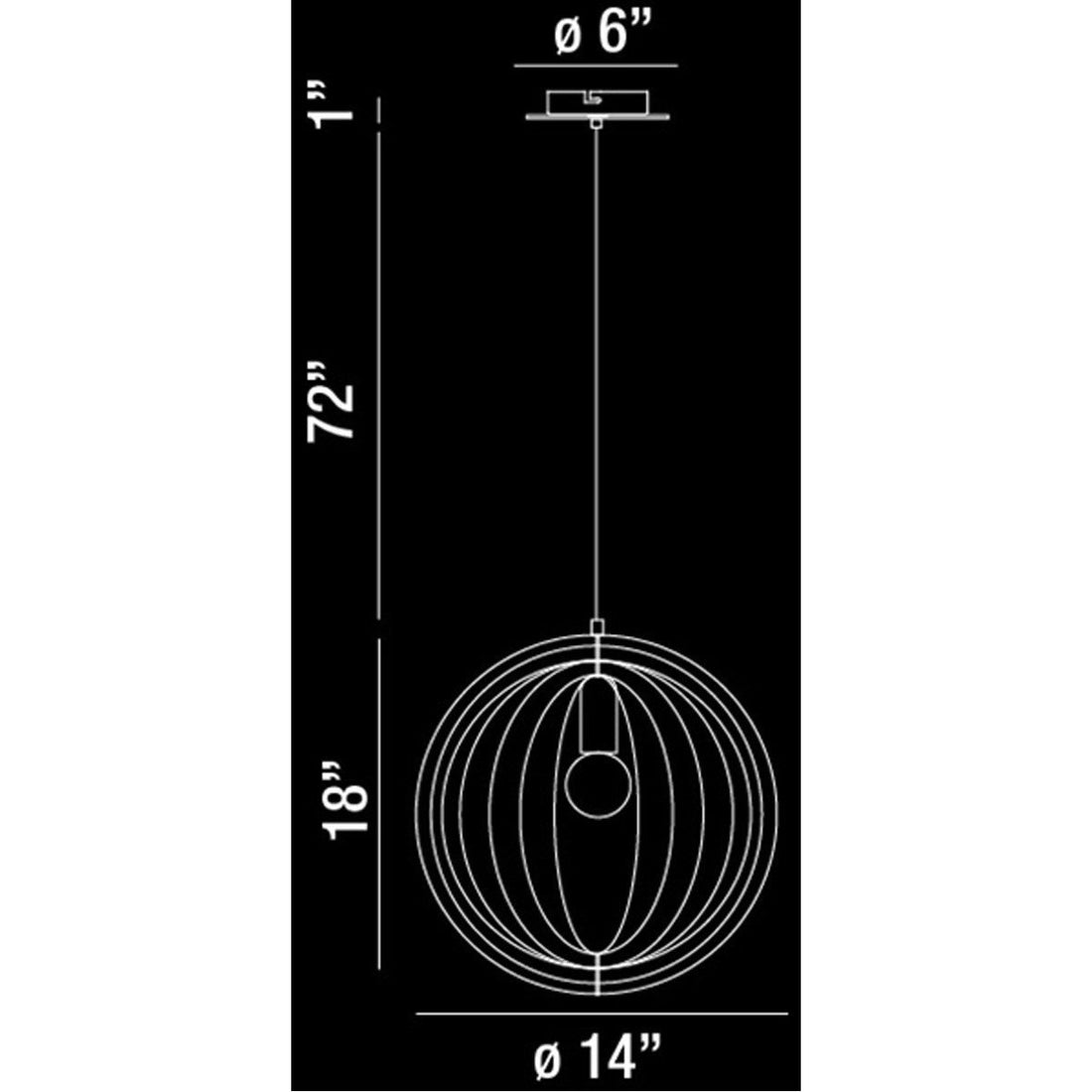 Eurofase DESIGNWL2017 Abruzzo 1-Light Pendant