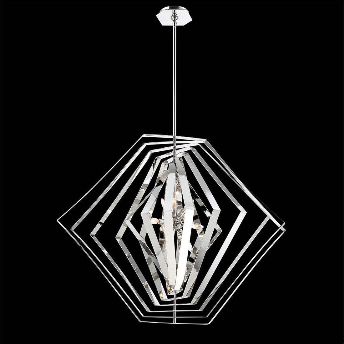 Eurofase DESIGNWL2017 Downtown 10-Light Chrome Chandelier