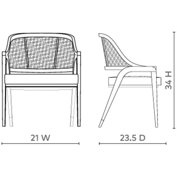 Villa & House Edward Chair - Mahogany