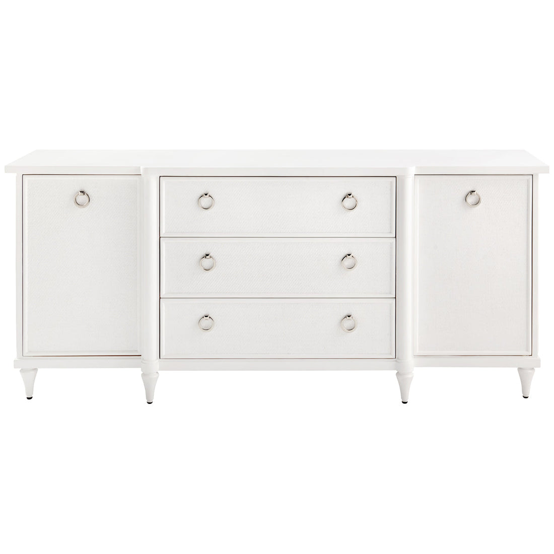 Villa & House Fairfax 3-Drawer and 2-Door Cabinet, White