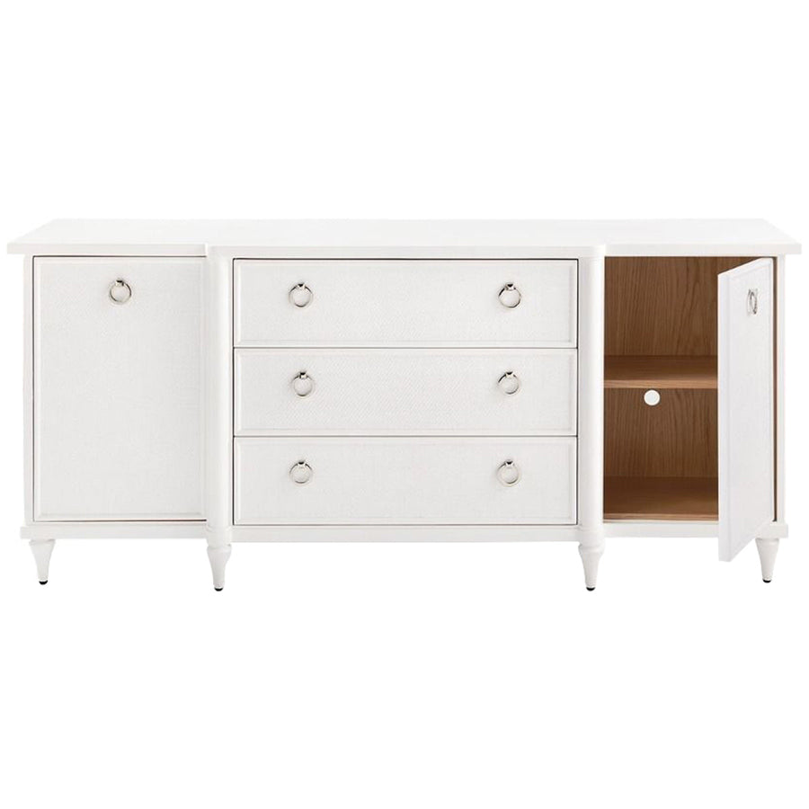 Villa & House Fairfax 3-Drawer and 2-Door Cabinet, White