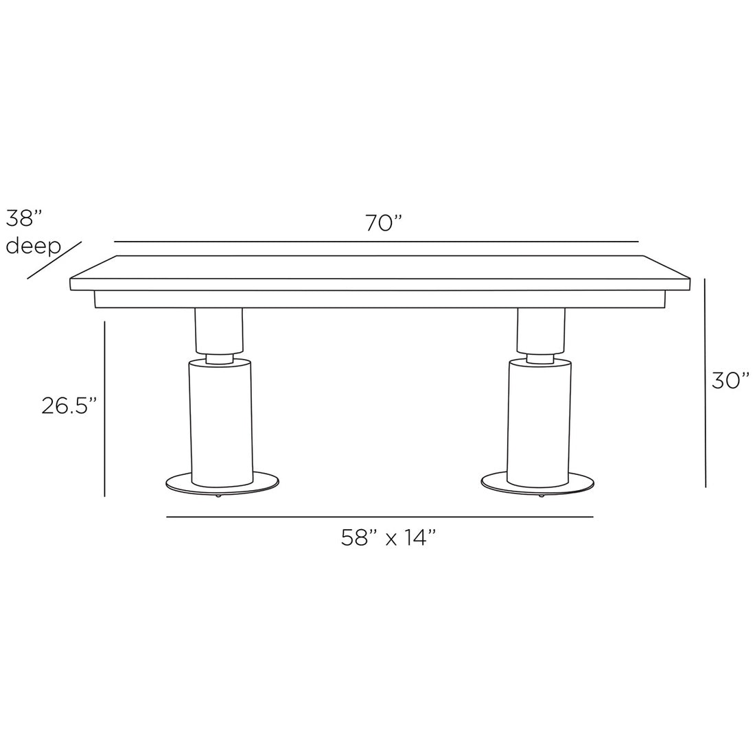 Arteriors Tiller Dining Table