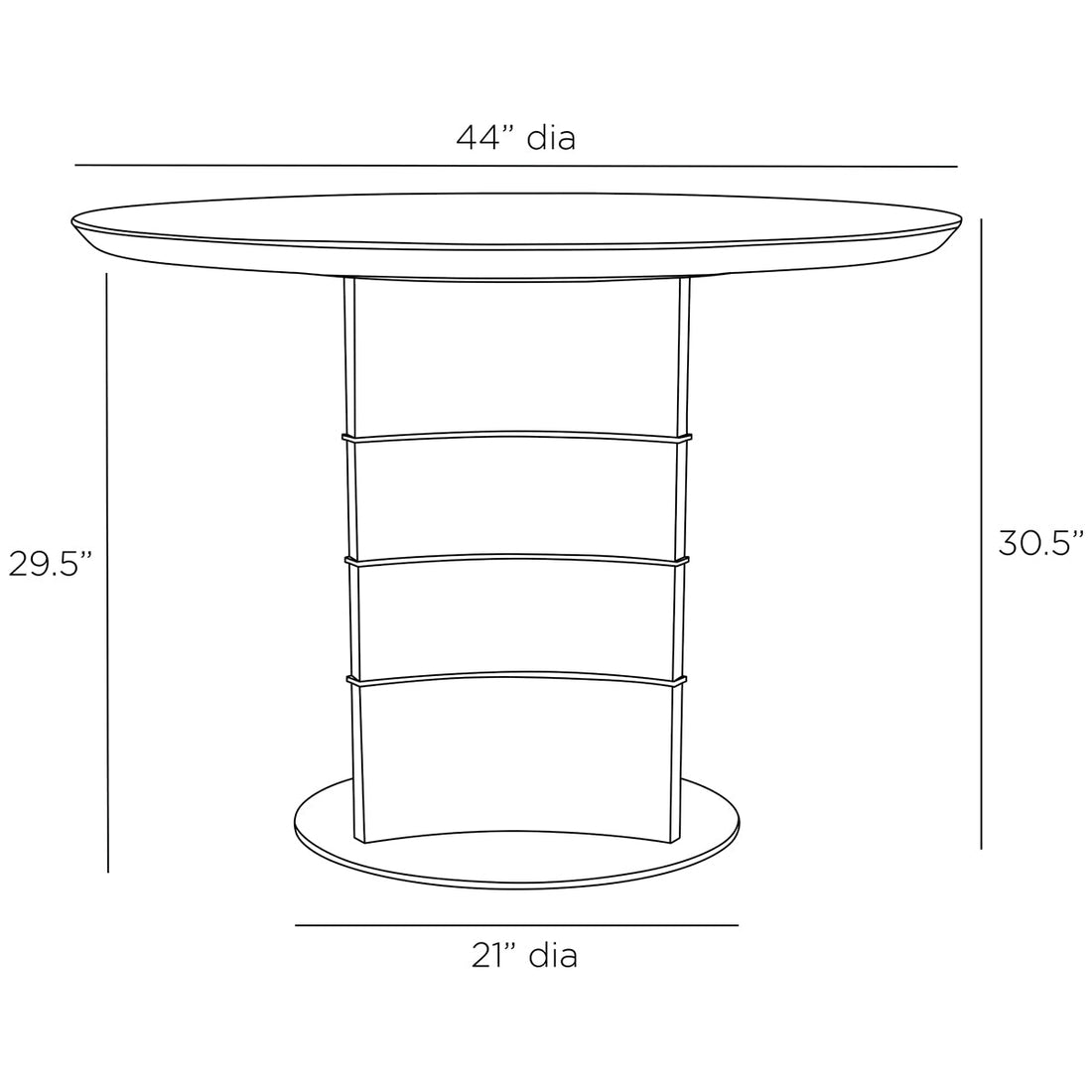 Arteriors Vetralla Dining Table