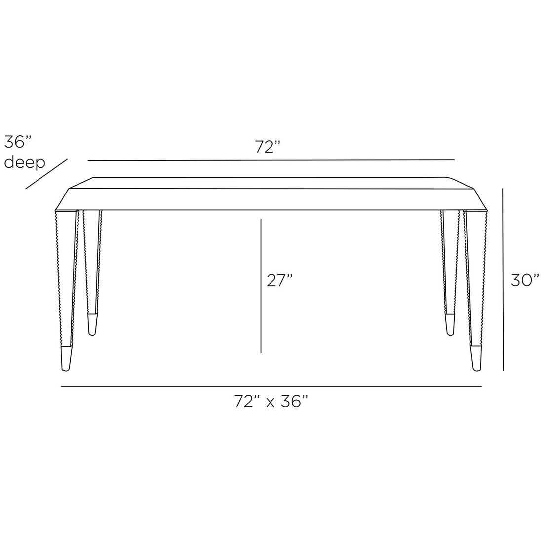 Arteriors Tristan Dining Table