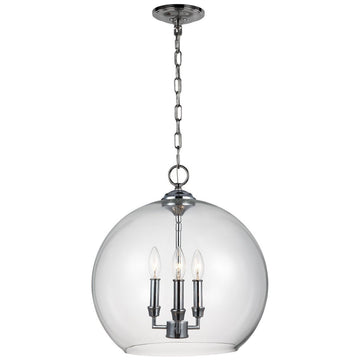 Feiss Lawler 3 Lights Chrome Pendant