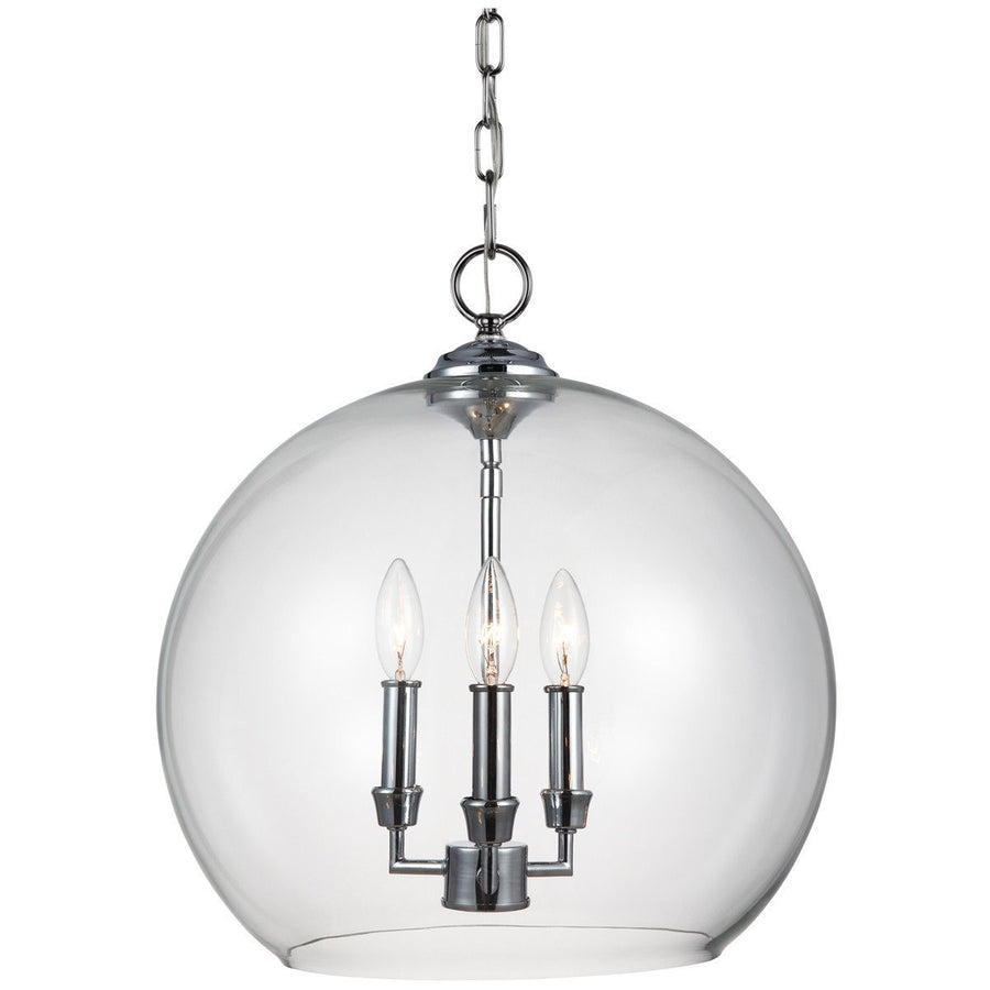 Feiss Lawler 3 Lights Chrome Pendant