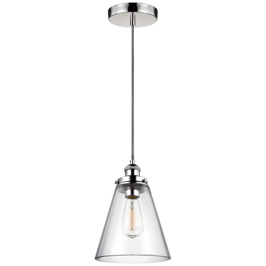 Feiss Baskin 1 Light Steel Pendant