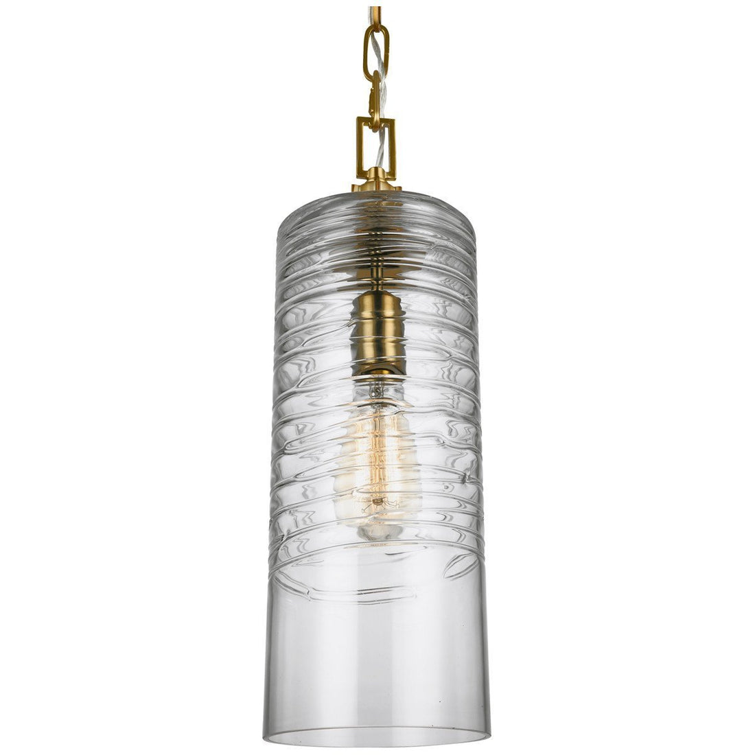 Feiss Elmore 1 Light Clear Glass Pendant