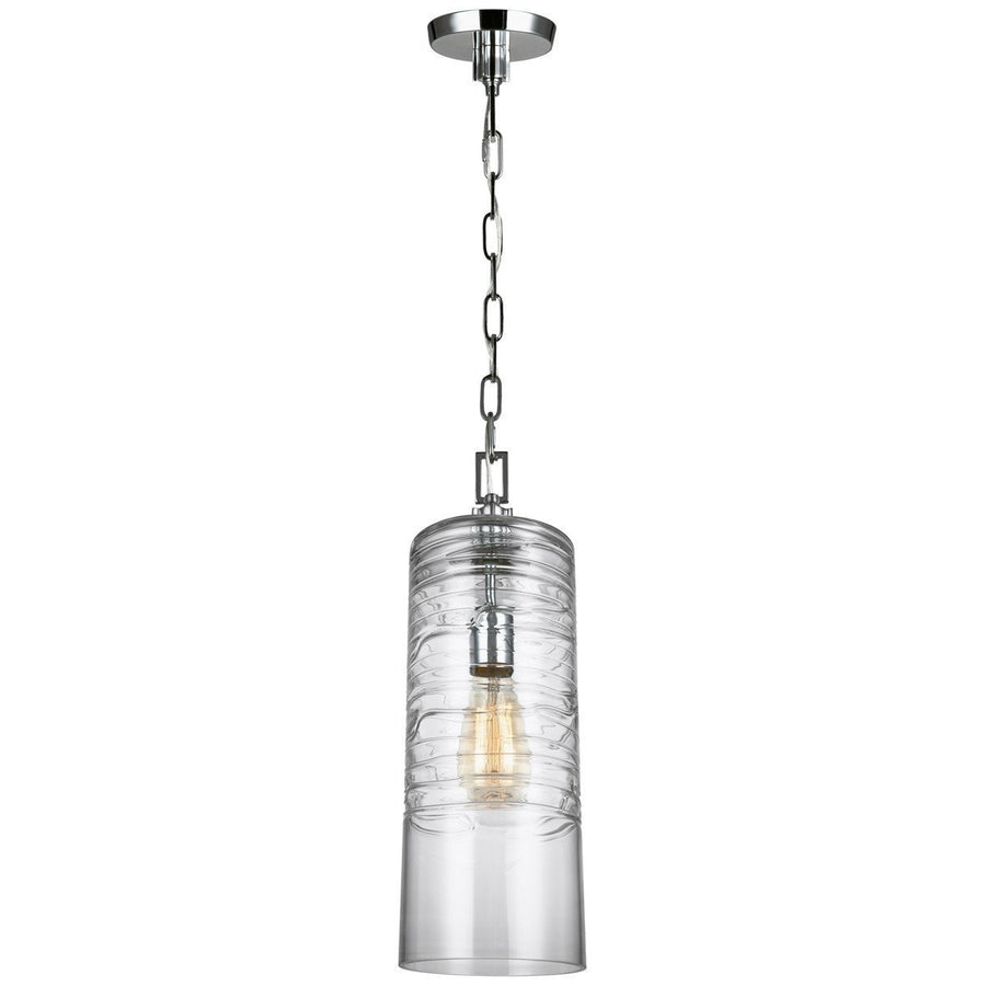 Feiss Elmore 1 Light Clear Glass Pendant