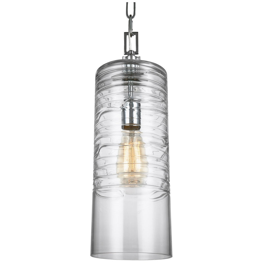 Feiss Elmore 1 Light Clear Glass Pendant