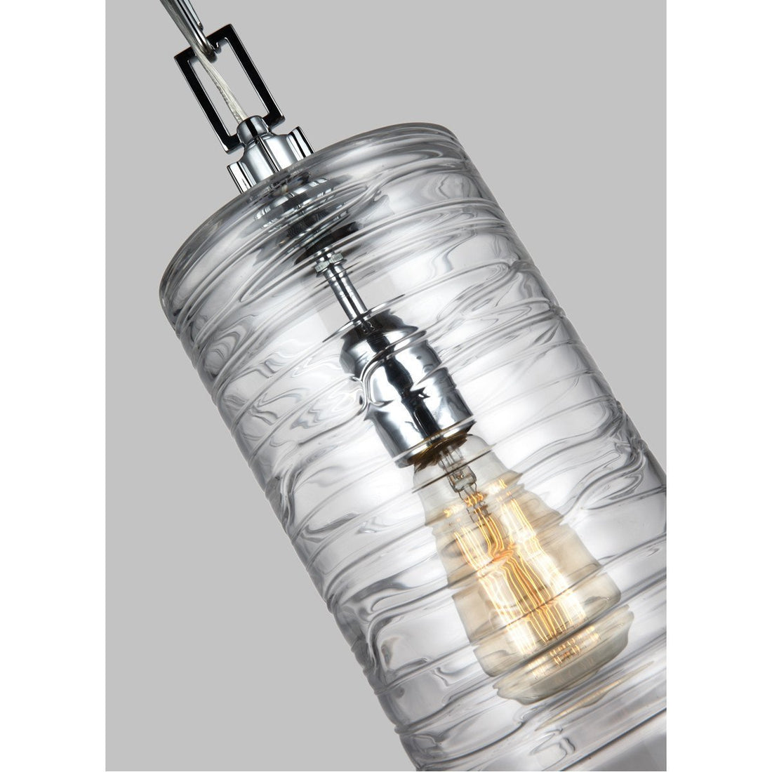 Feiss Elmore 1 Light Clear Glass Pendant