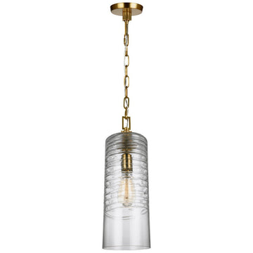 Feiss Elmore 1 Light Clear Glass Pendant