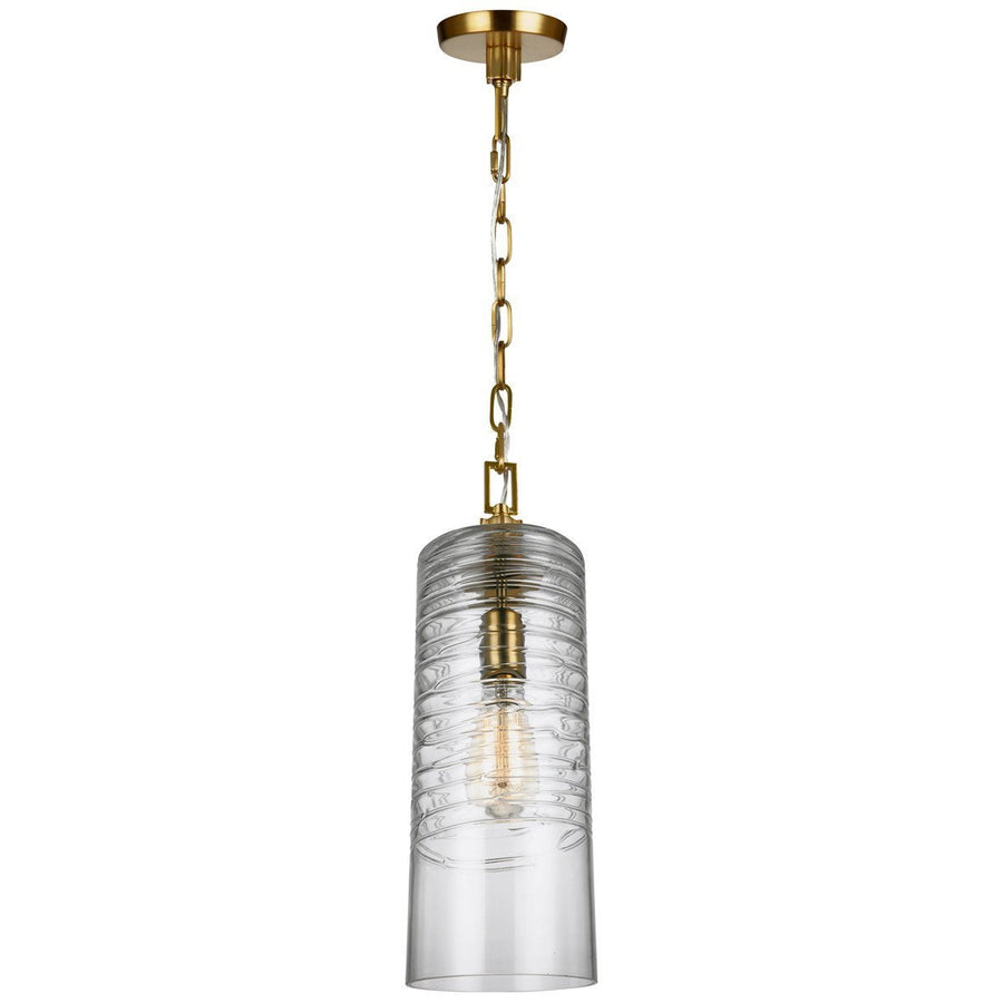 Feiss Elmore 1 Light Clear Glass Pendant