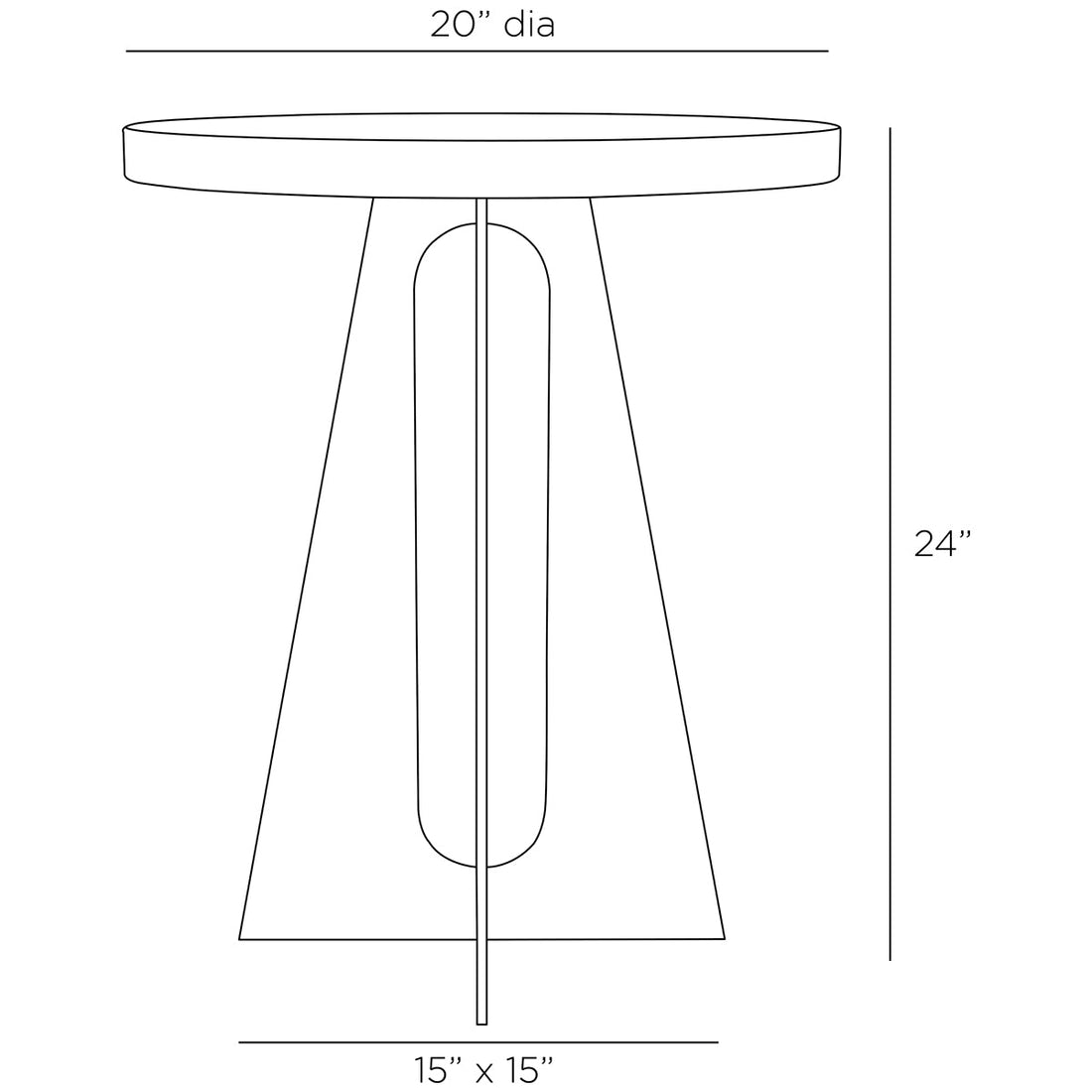 Arteriors Tobin End Table