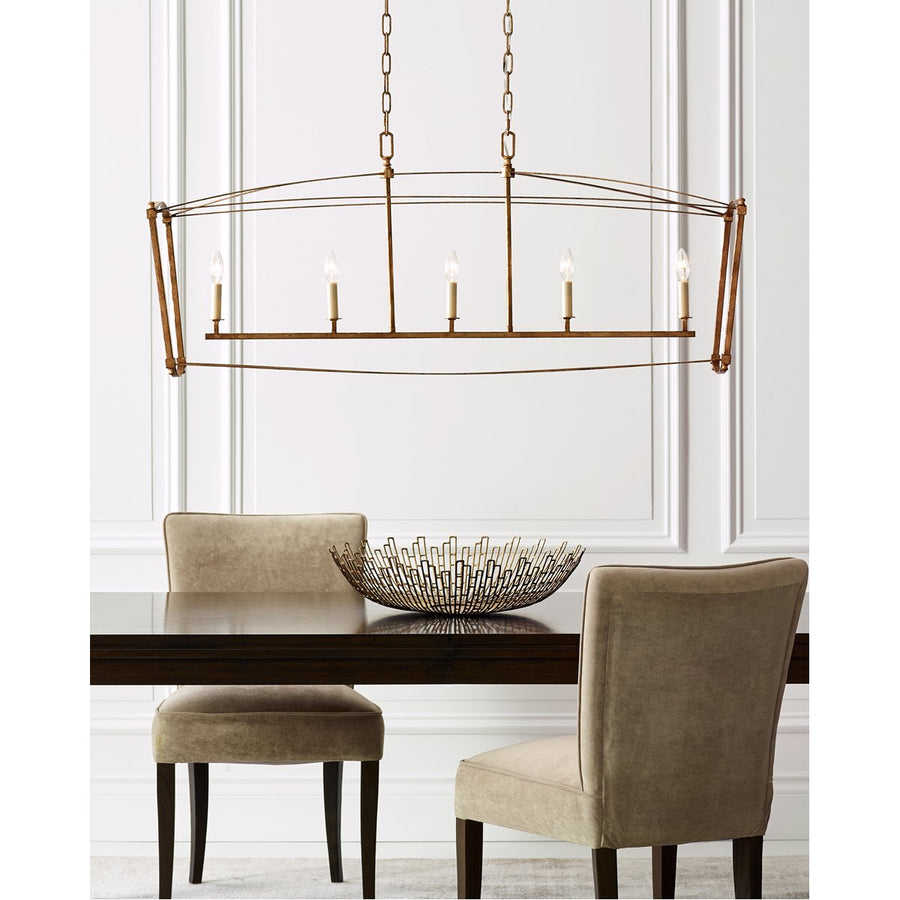 Feiss Thayer 5-Light Linear Chandelier