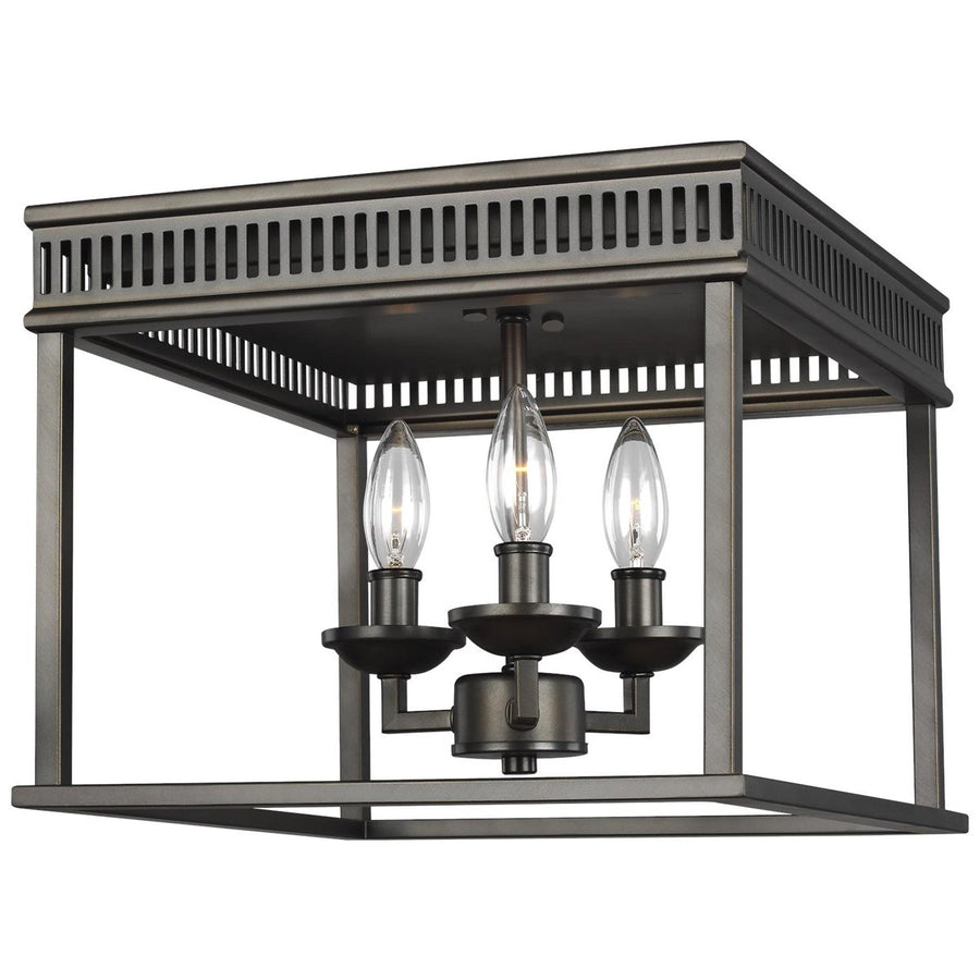 Feiss Woodruff 3-Light Flush Mount