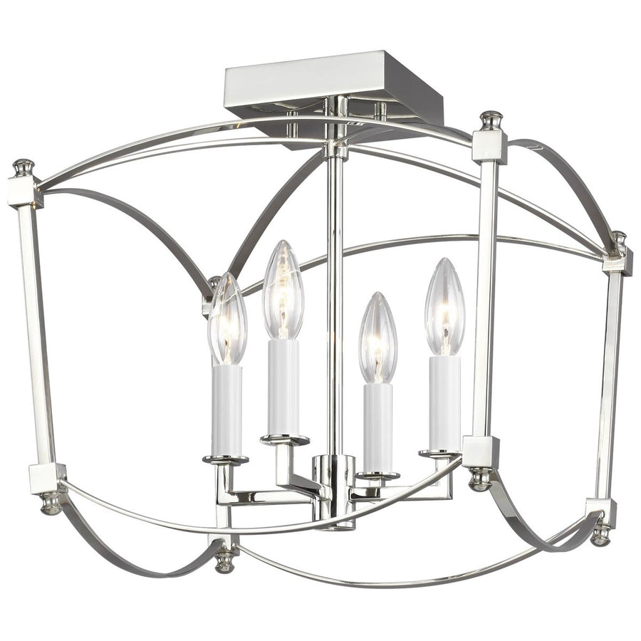 Feiss Thayer 4-Light Semi-Flush Mount