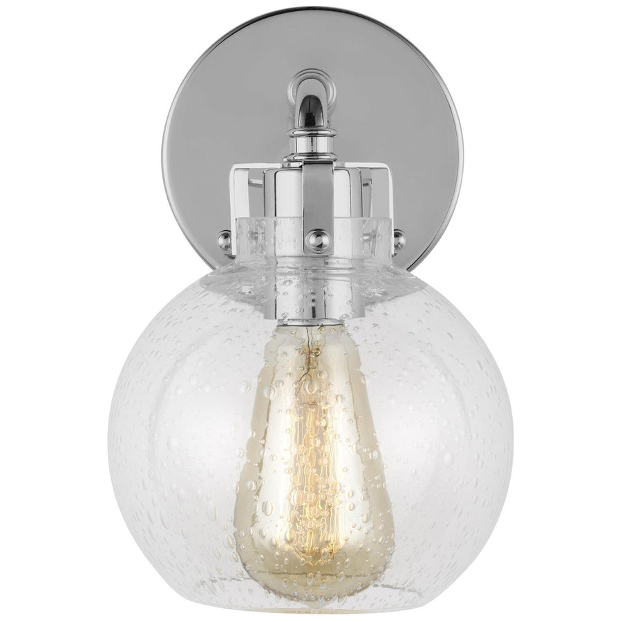 Feiss Clara 1-Light Clear Seeded Wall Sconce