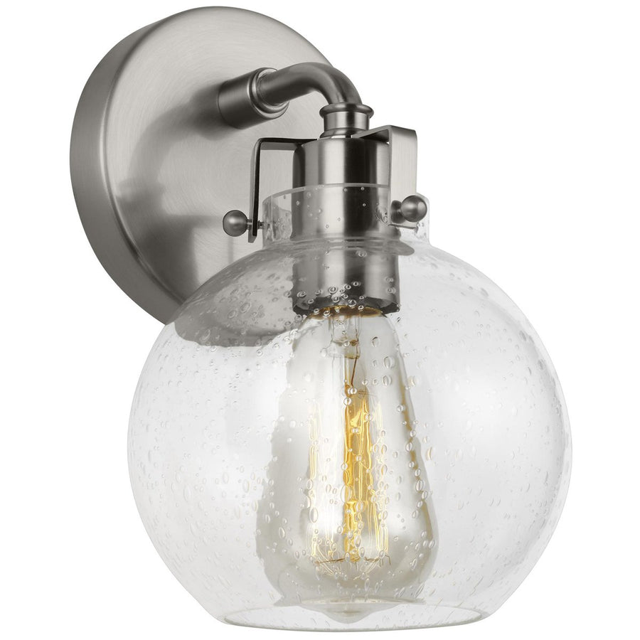 Feiss Clara 1-Light Clear Seeded Wall Sconce