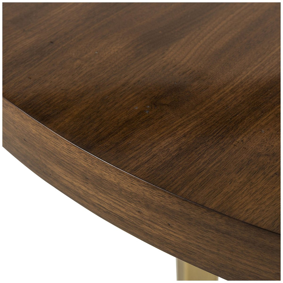 Sonder Living Ashton Round Dining Table in Gloss Walnut