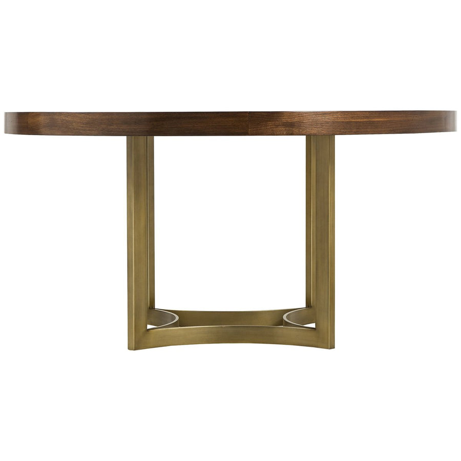 Sonder Living Ashton Round Dining Table in Gloss Walnut