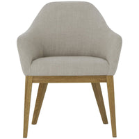 Sonder Living Emerson Dining Arm Chair in Marbella Oatmeal