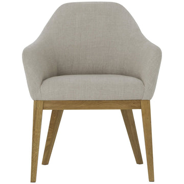 Sonder Living Emerson Dining Arm Chair in Marbella Oatmeal