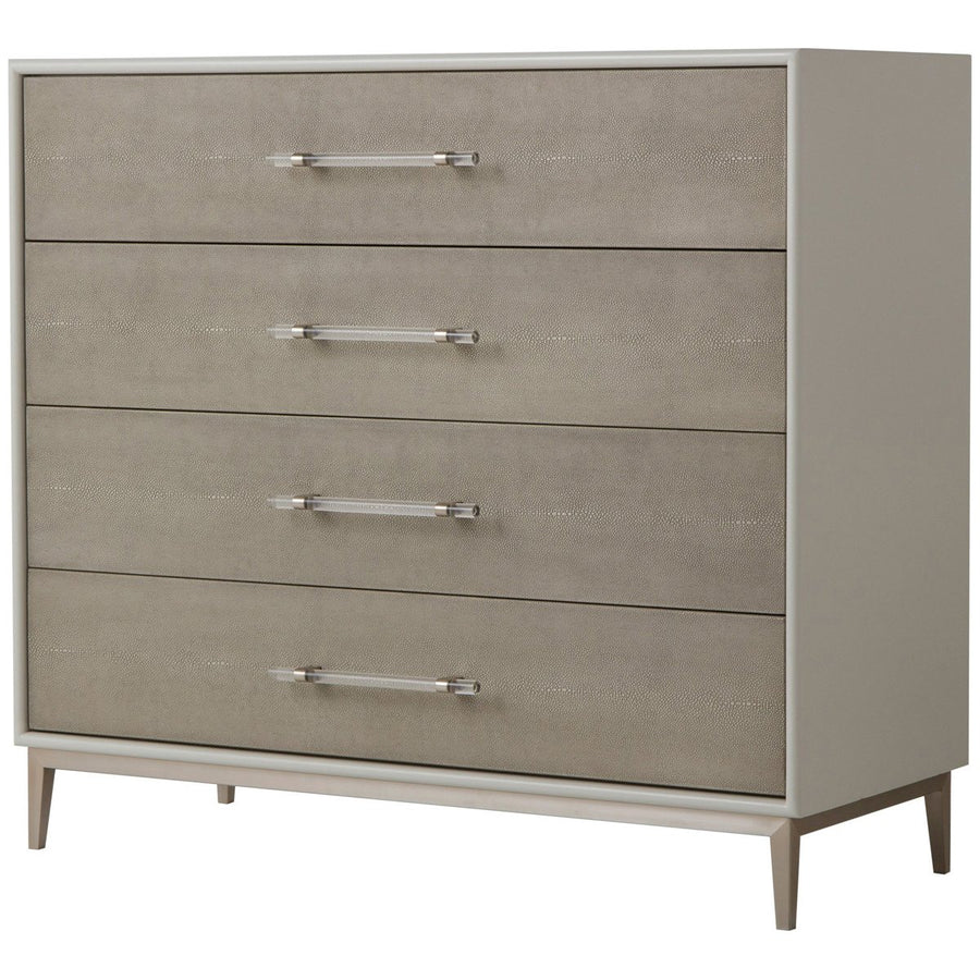 Sonder Living Alice 4-Drawer Chest in Grey and Light Bronze