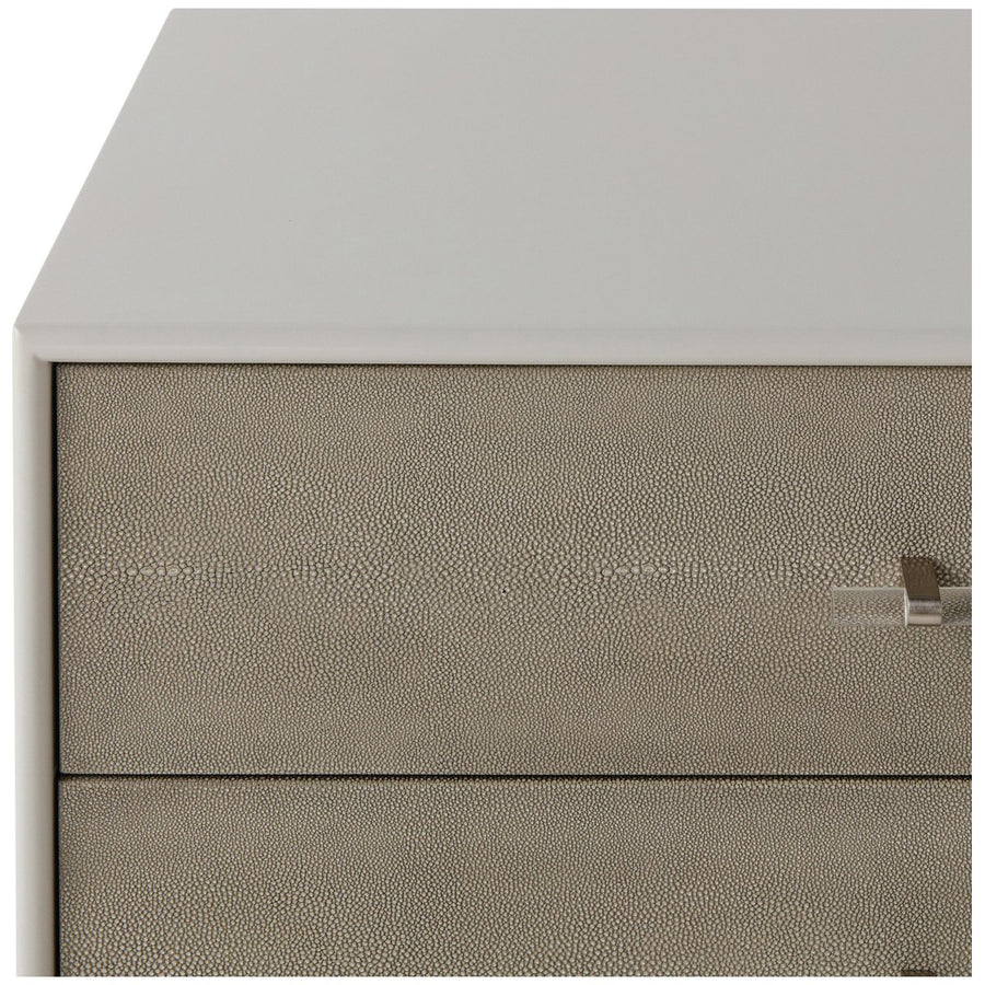 Sonder Living Alice 4-Drawer Chest in Grey and Light Bronze