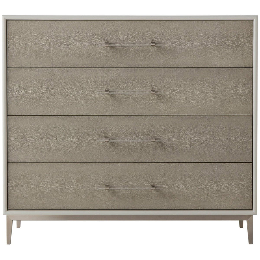 Sonder Living Alice 4-Drawer Chest in Grey and Light Bronze