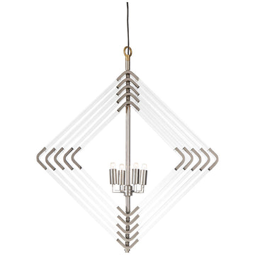 Nellcote Spiral Acrylic Diamond Chandelier