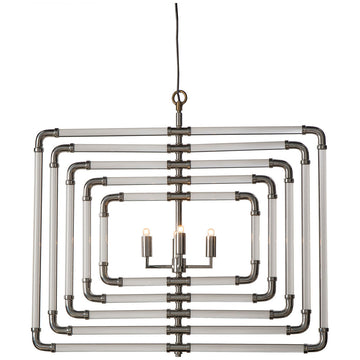 Nellcote Spiral Acrylic Stream Chandelier