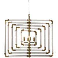 Nellcote Spiral Acrylic Stream Chandelier