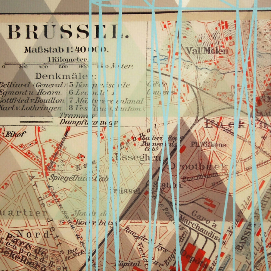 Coup & Co Vintage Map - Brussels