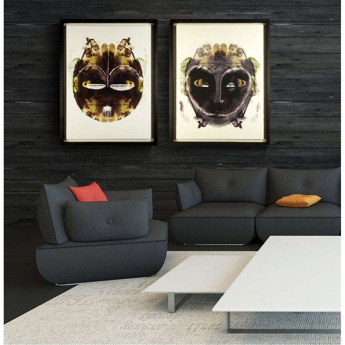 Coup & Co Imaginary Tribe Mask with Wood Frame