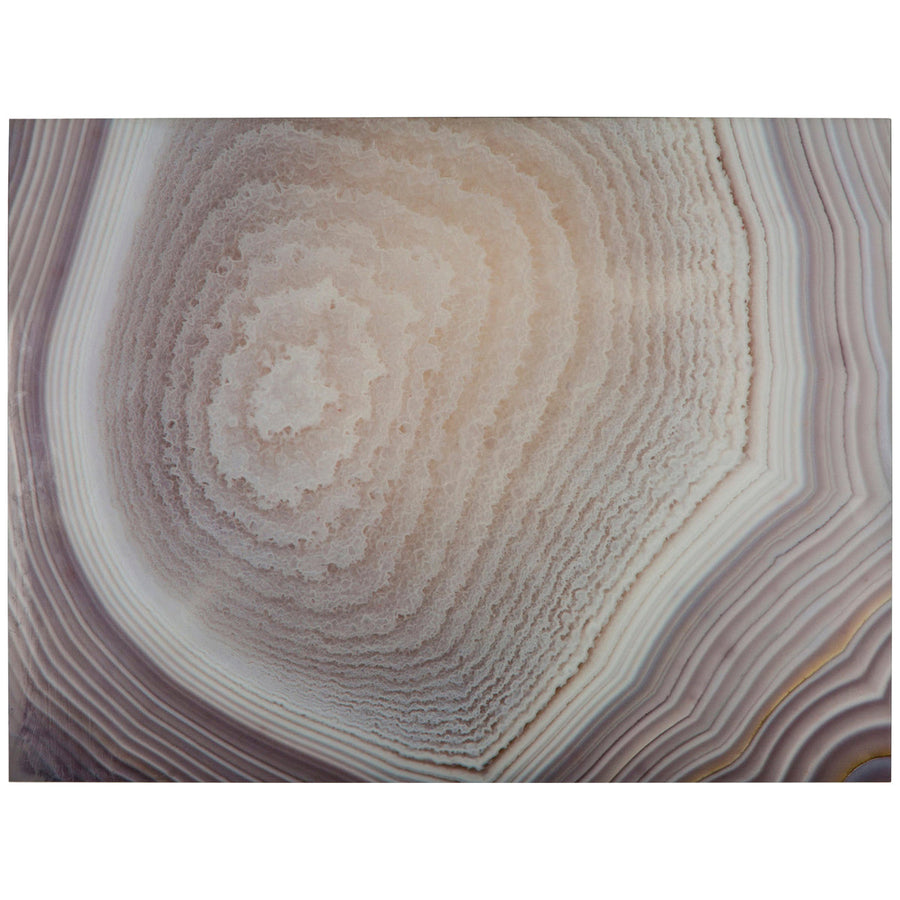 Coup & Co Neutral Agate Art Print on Glass - Style B