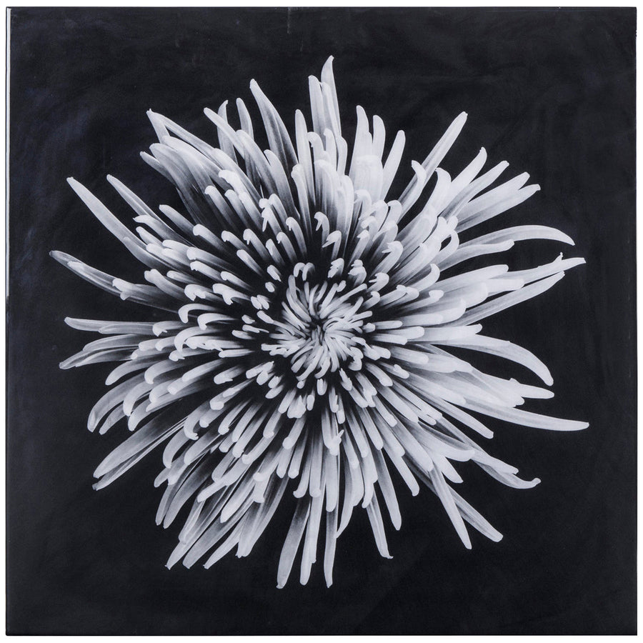 Sonder Living Black & White Flower - Epoxy Art Style A