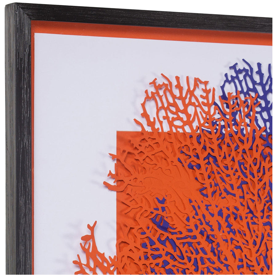 Coup & Co Red and Blue Coral Art