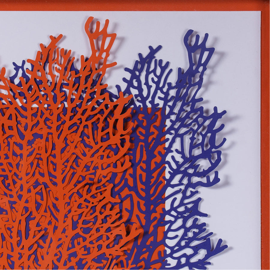 Coup & Co Red and Blue Coral Art