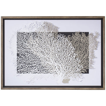 Coup & Co White and Grey Coral Art