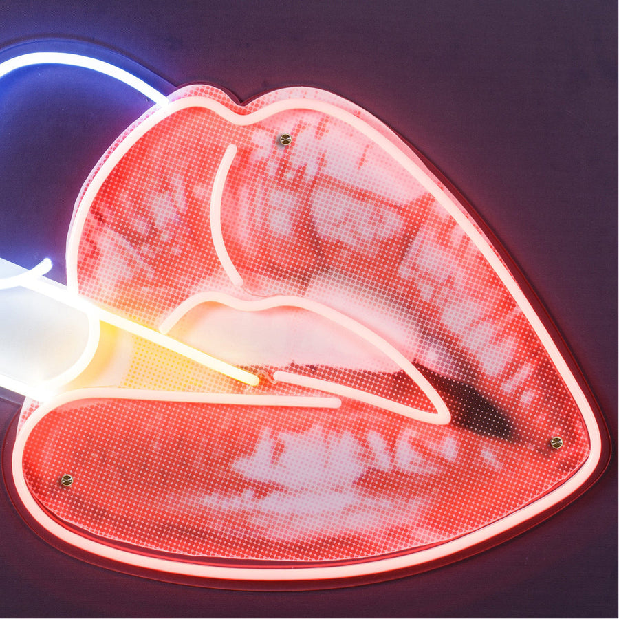 Coup & Co Smoking Hot Lips Art - LED Neon