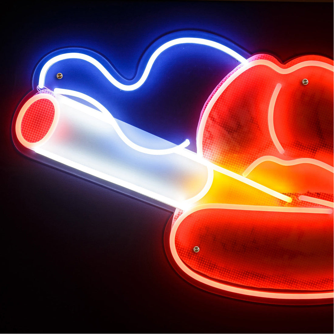 Coup & Co Smoking Hot Lips Art - LED Neon