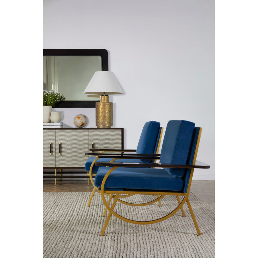 Boyd B Chair - Vana Blue Velvet