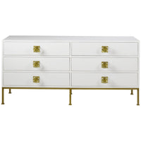 Boyd Formal 6-Drawer Dresser - White Lacquer