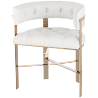 Sonder Living Art Dining Arm Chair - Fallon White