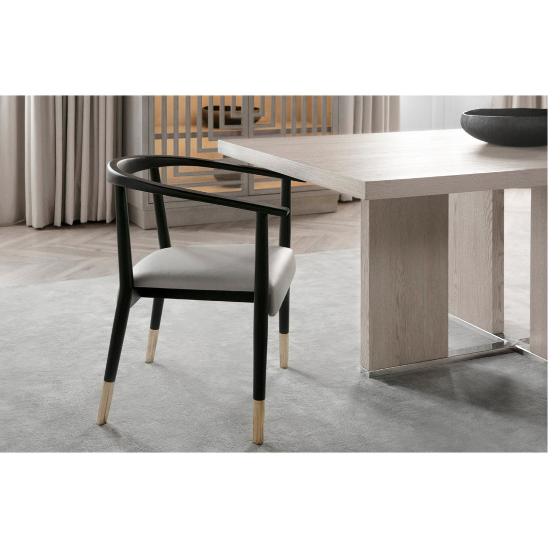 Sonder Living Soho Dining Chair - Matt Black