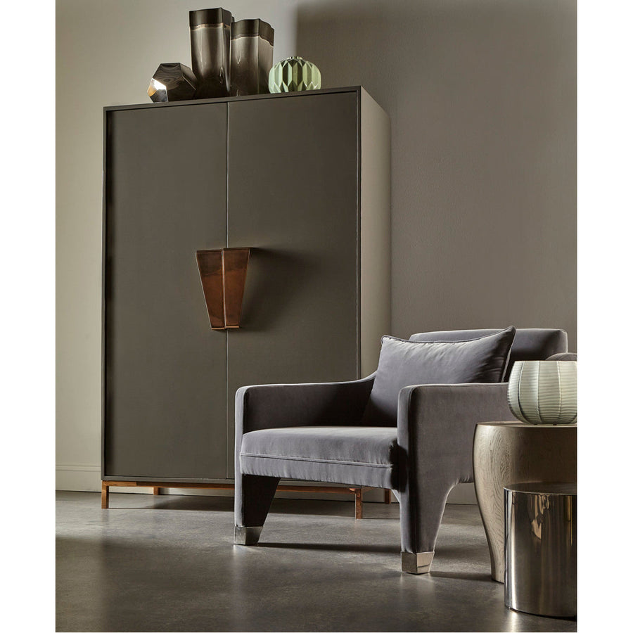 Kelly Hoppen Lyndon Occasional Chair - Vadit Dark Gray