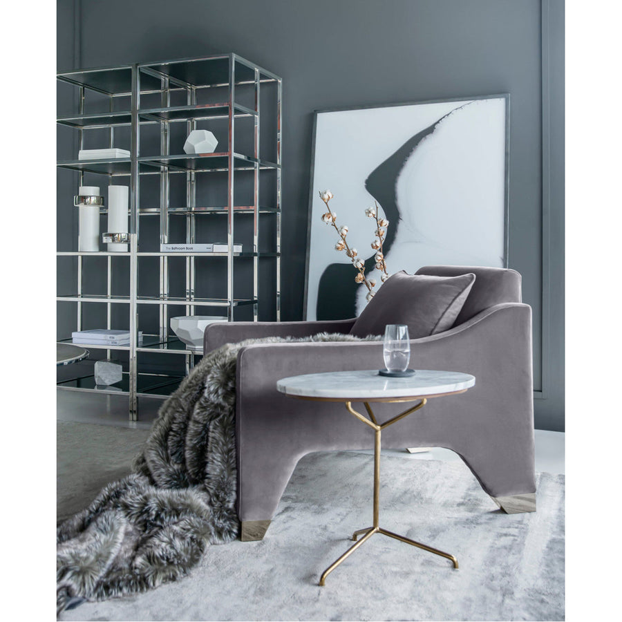 Kelly Hoppen Lyndon Occasional Chair - Vadit Dark Gray